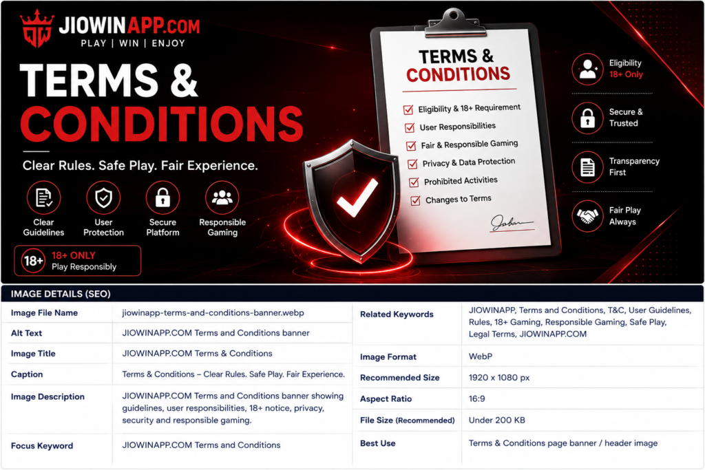 Terms & Conditions banner